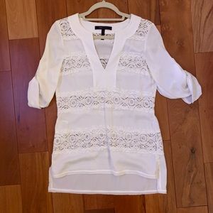 White lace BCBG top
